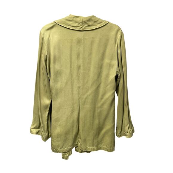 Bryn Walker Long Sleeve Light Green Tie Front Sling Cardigan Womens Medium AS IS - Picture 6 of 7